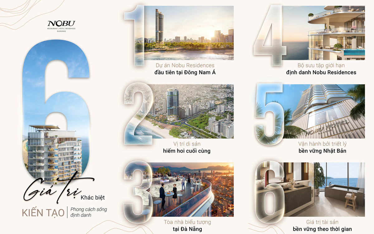 NOBU Đà Nẵng – Biểu tượng sống sang bên bờ biển Mỹ Khê 40 6 Giá trị độc tôn tại Nobu Residences Danang