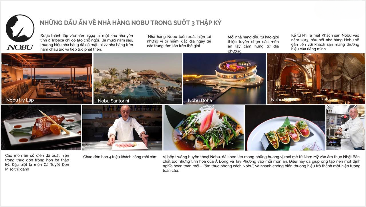 NOBU Đà Nẵng – Biểu tượng sống sang bên bờ biển Mỹ Khê 8 Dấu ứng Nobu toàn cầu