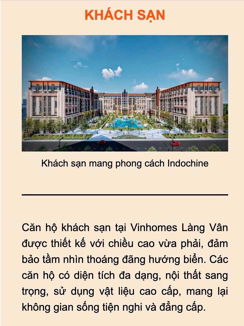 VINPEARL LÀNG VÂN ĐÀ NẴNG 10 Căn hộ Vinpearl Làng vân
